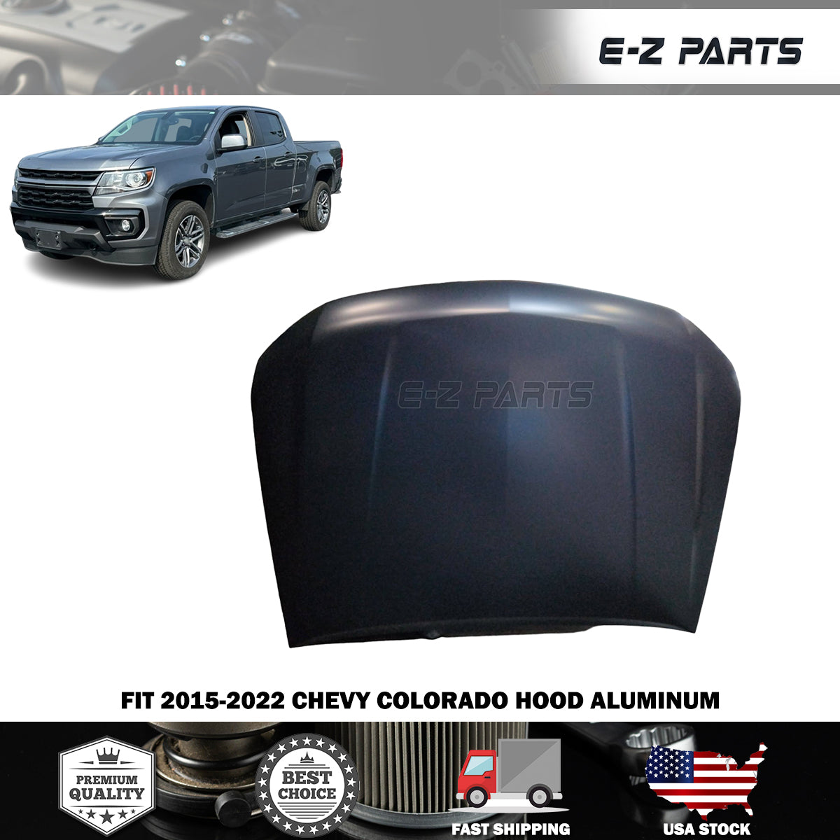 Fit 2015-2022 Chevy Colorado Hood Aluminum