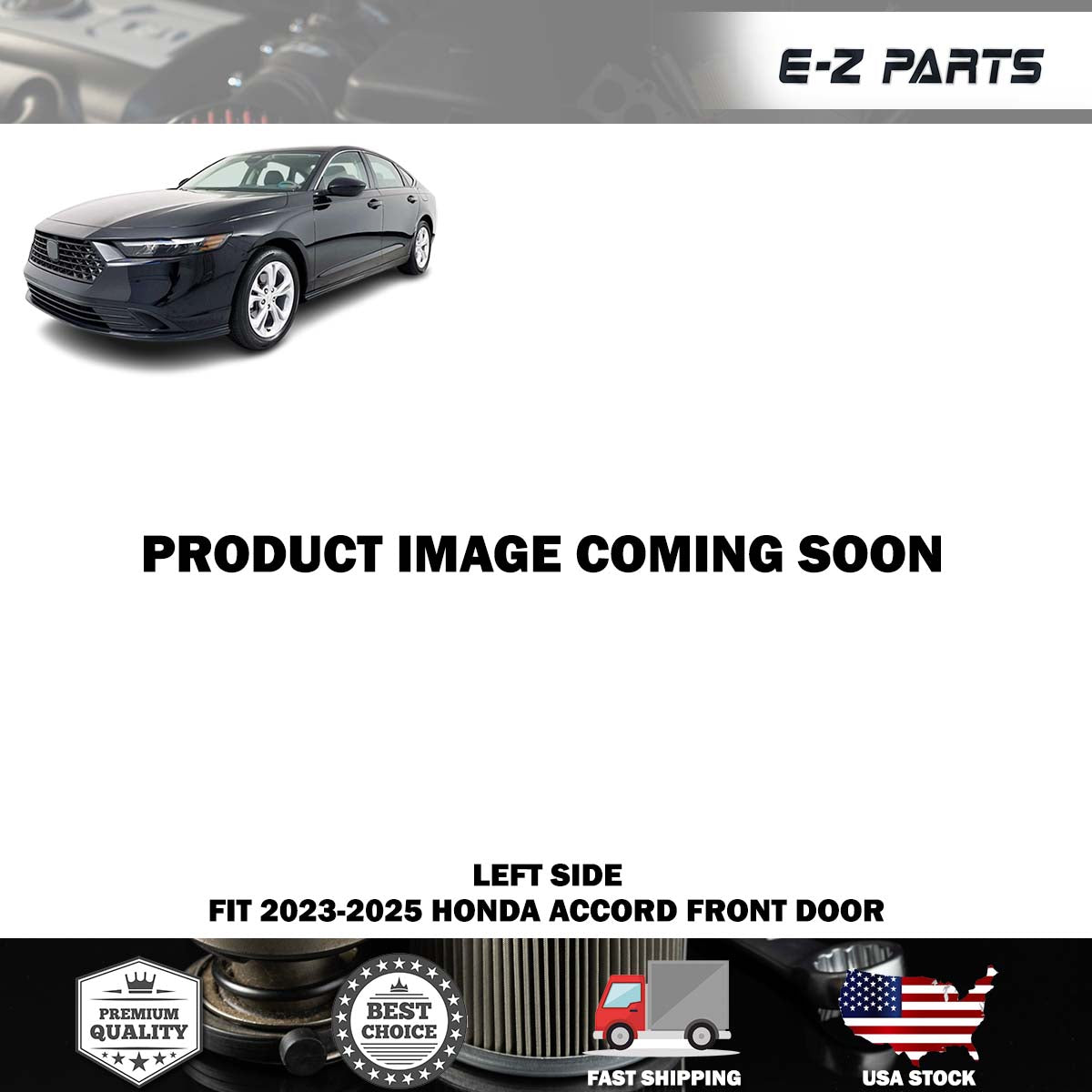 Fit 2023-2025 Honda Accord Left Front Door Driver Side LH