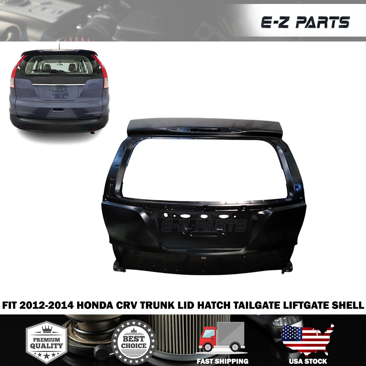 Fit 2012-2014 Honda CRV Trunk Lid Hatch Tailgate Liftgate Shell