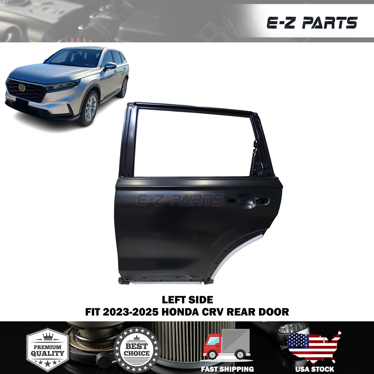 Fit 2023-2025 Honda CRV Left Rear Door Driver Side LH