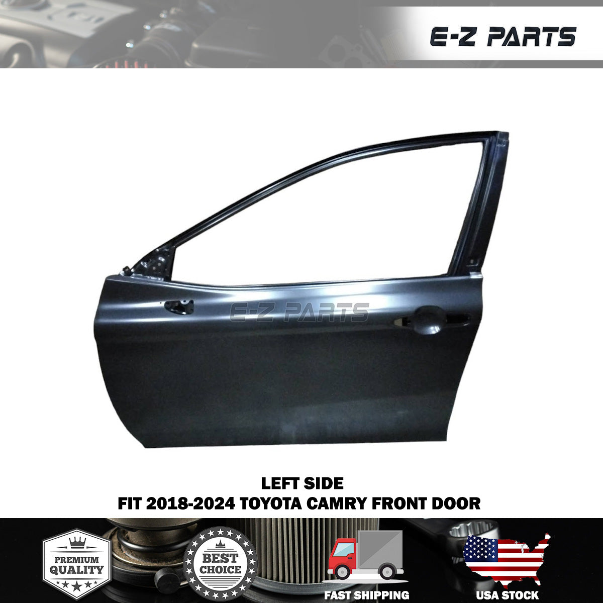 Fit 2018-2024 Toyota Camry Left Front Door Driver Side LH