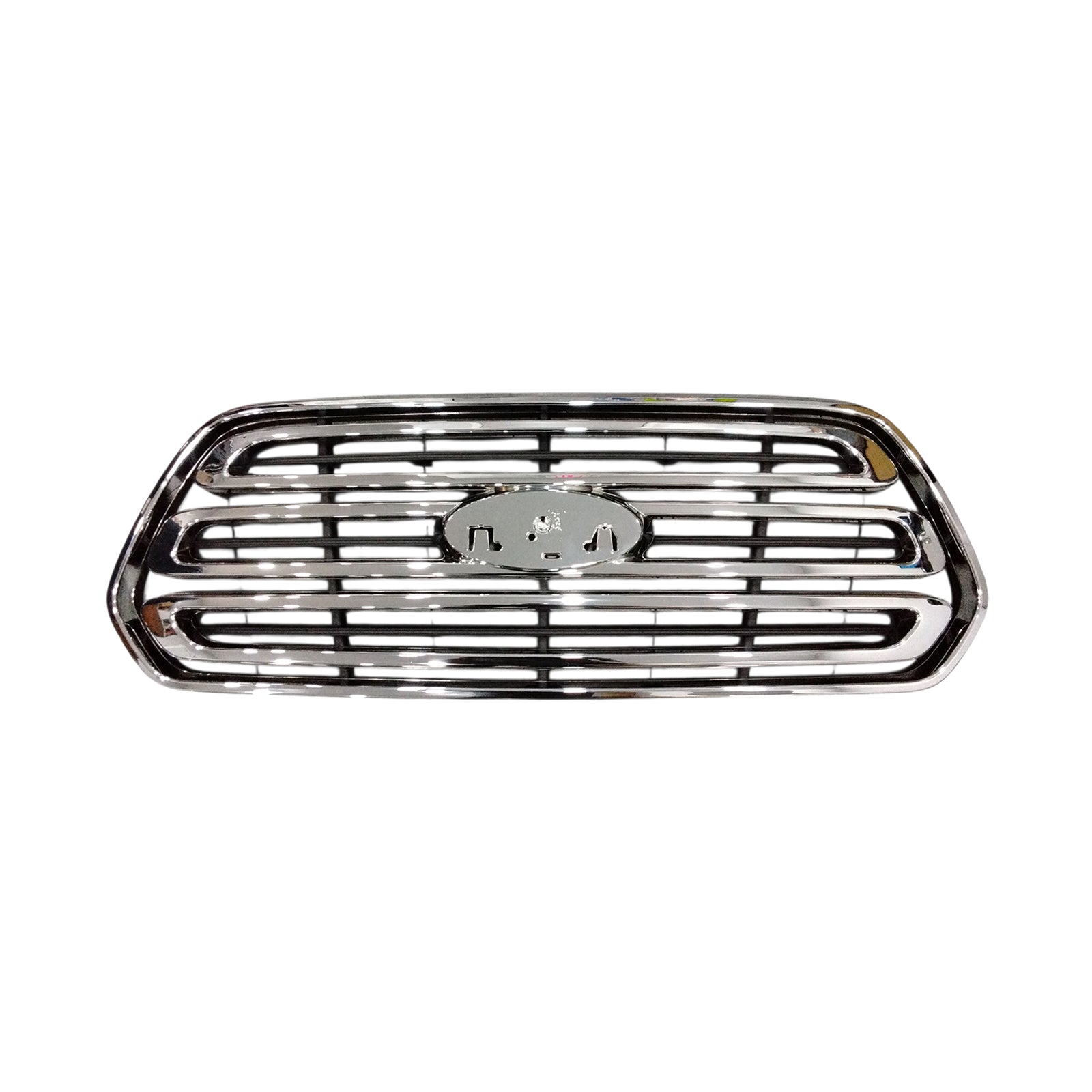 Fit 2015-2019 Ford Transit Upper Grille Chrome and Black