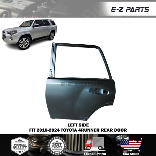 Fit 2010-2024 Toyota 4Runner Left Rear Door Driver Side LH