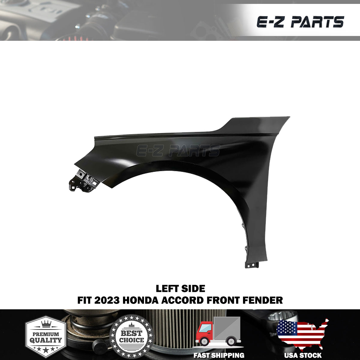Fit 2023 Honda Accord Left Front Fender Driver Side LH