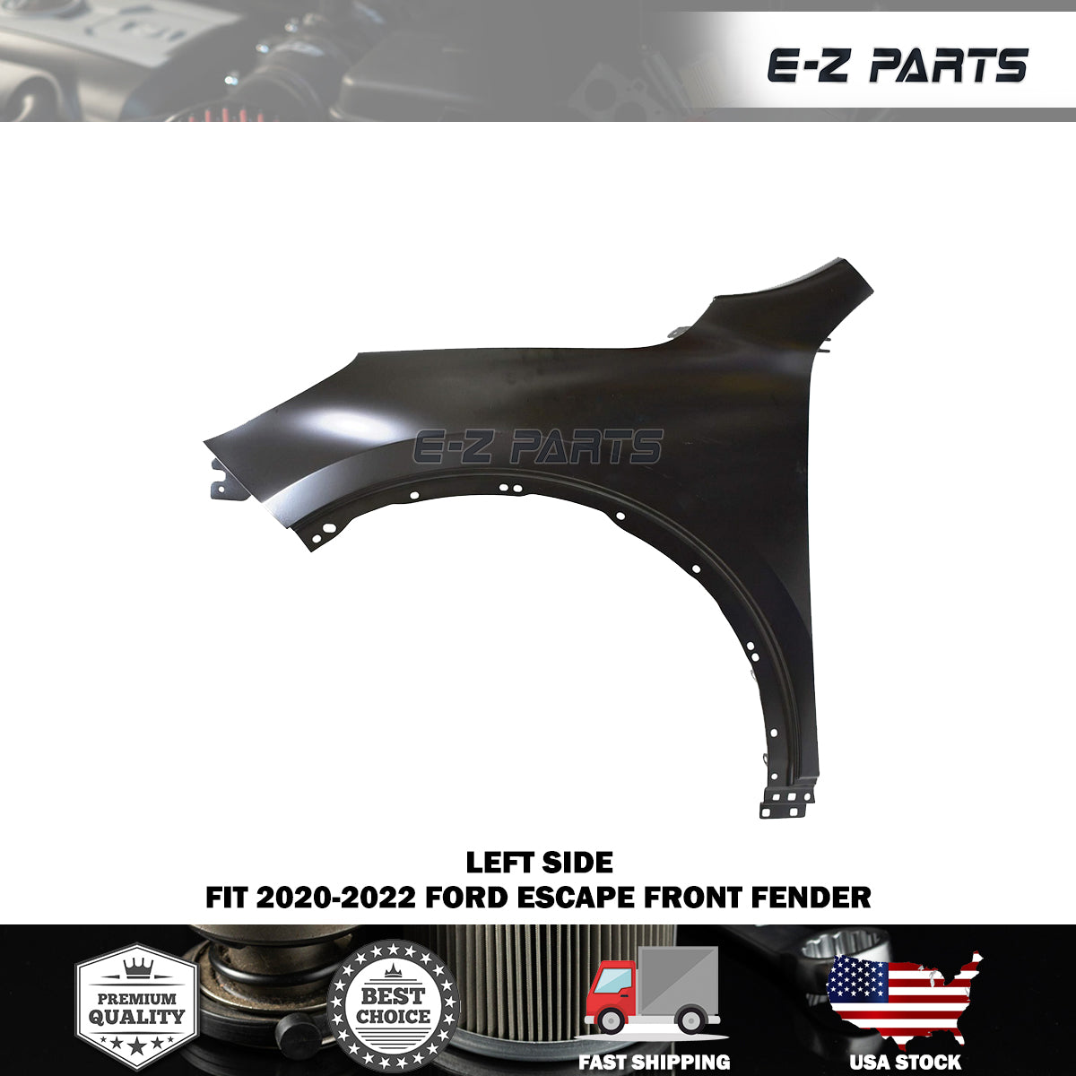 For 2020-2022 Ford Escape Left Front Fender Driver Side LH