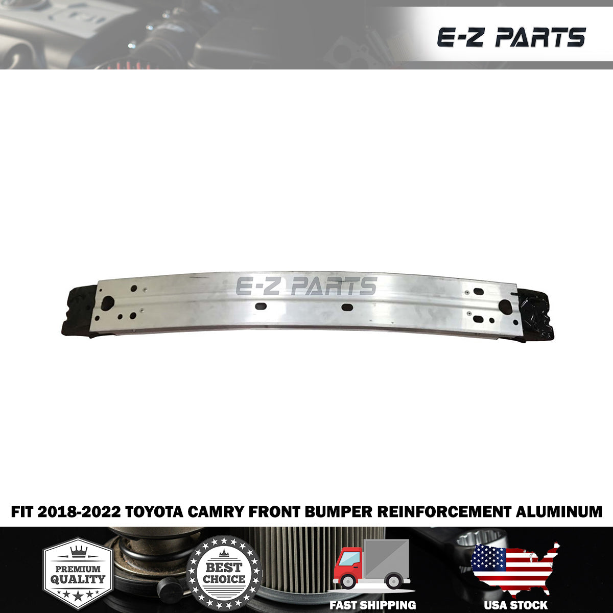 For 2018-2022 Toyota Camry Front Bumper Reinforcement Aluminum