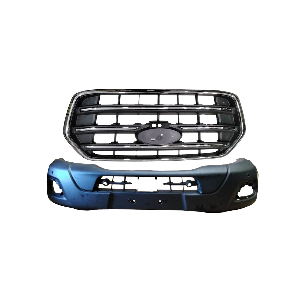 For 2020-2023 Ford Transit Front Bumper Lower with Park Sensors and Upper