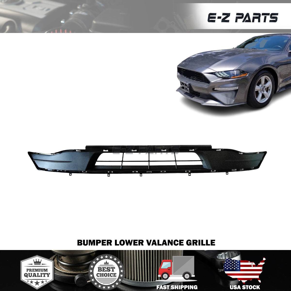 For 2018-2021 Ford Mustang Bumper Lower Valance Grille