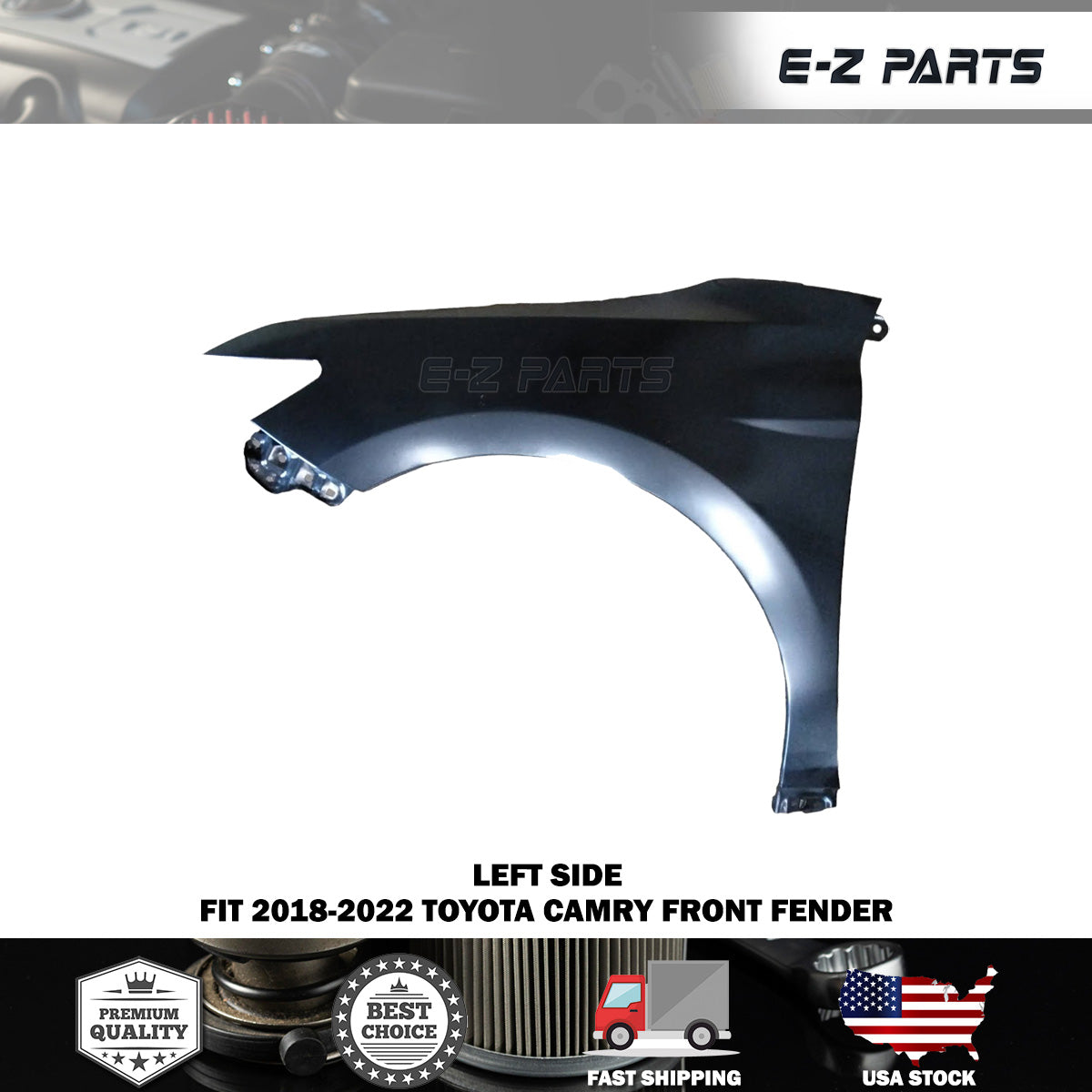 For 2018-2023 Toyota Camry Left Quarter Panel without Blind Spot Driver Side LH