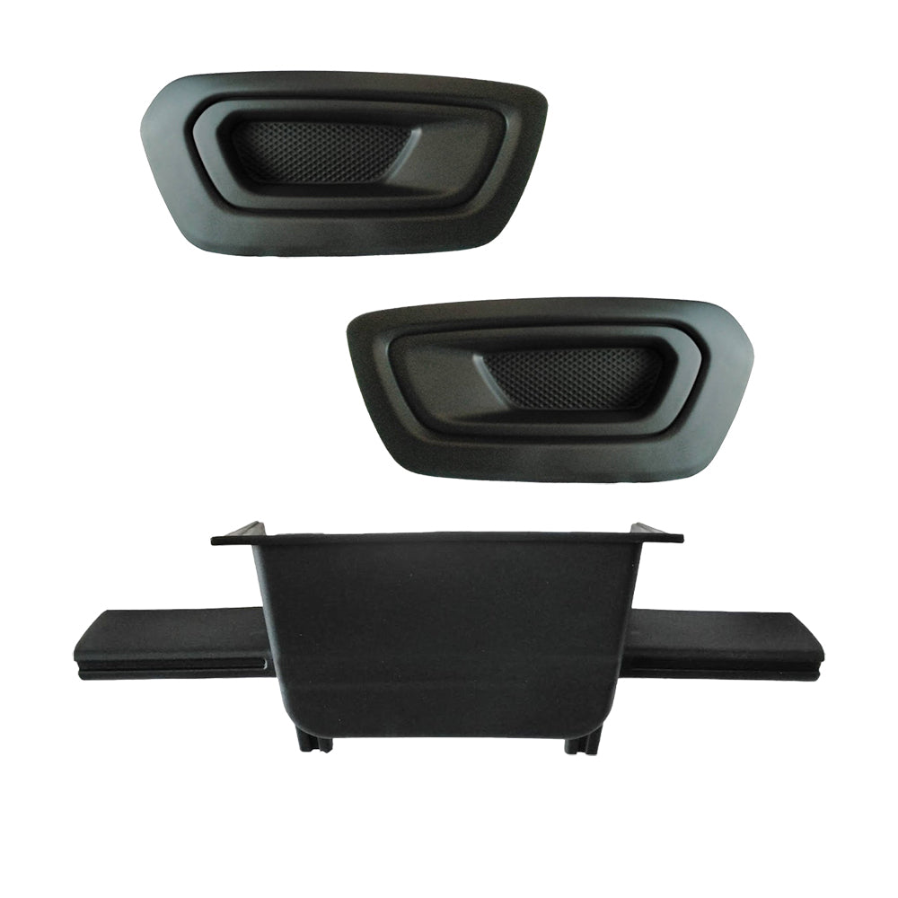 For 2020-2023 Ford Transit Lower Center Grille with Fog Light Cover Trims