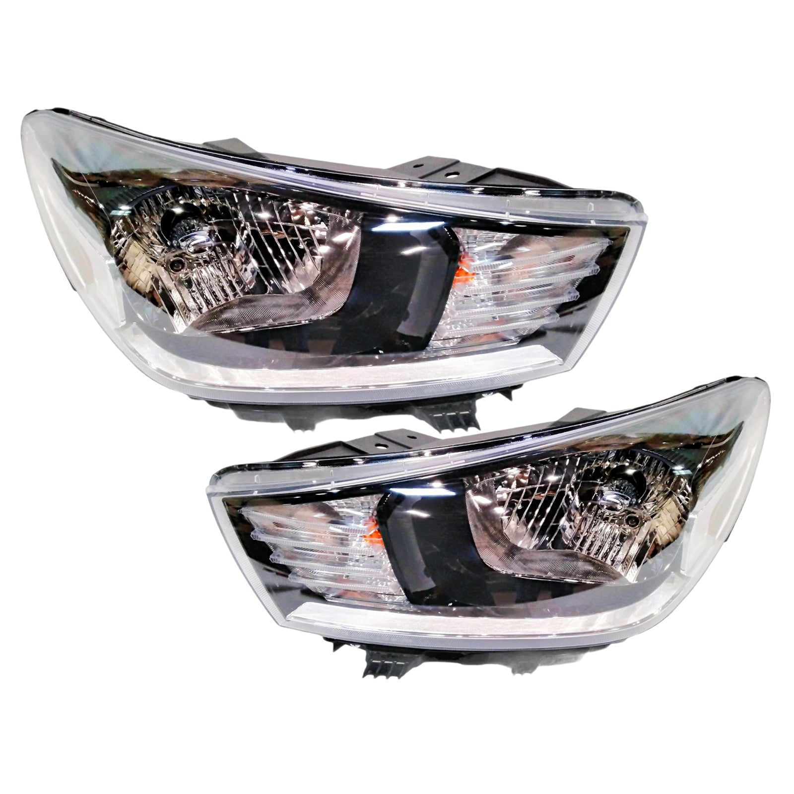 Premium Quality for 2018-2019 Kia Rio Headlight Headlamp Halogen Both LH + RH Set