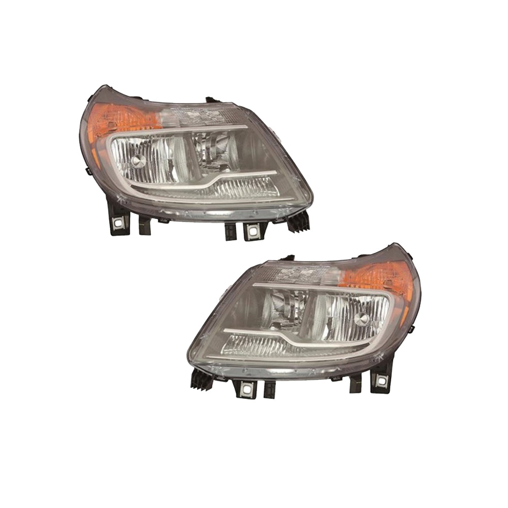 For 2019-2022 RAM Promaster Front Hood, Bumper Center and Corner Covers With Headlights with DRL