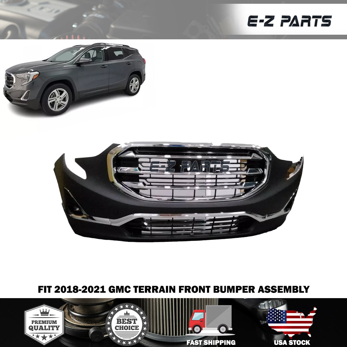 For 2018-2021 GMC Terrain Front Bumper Assembly