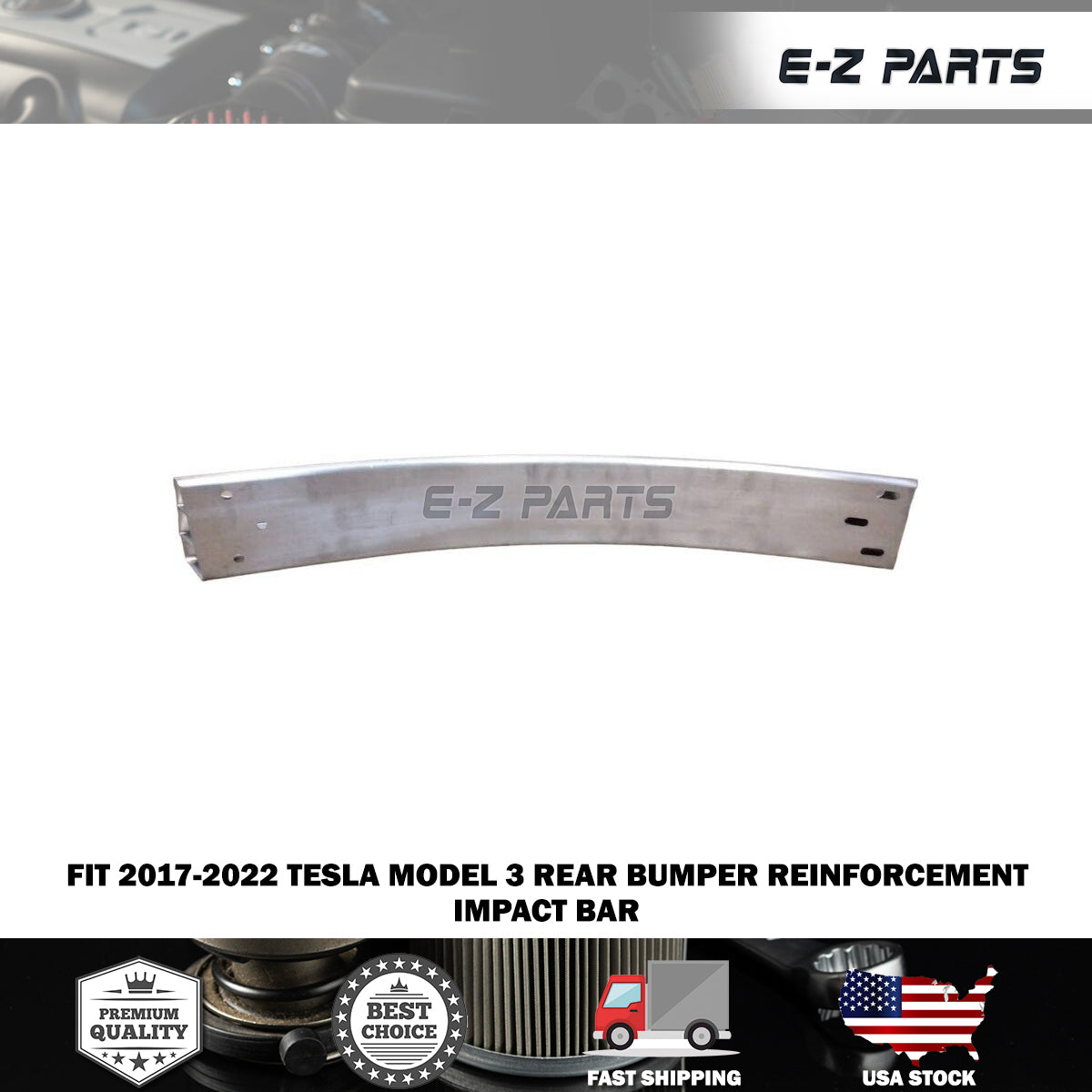 For 2017-2022 Tesla Model 3 Rear Bumper Reinforcement Impact Bar