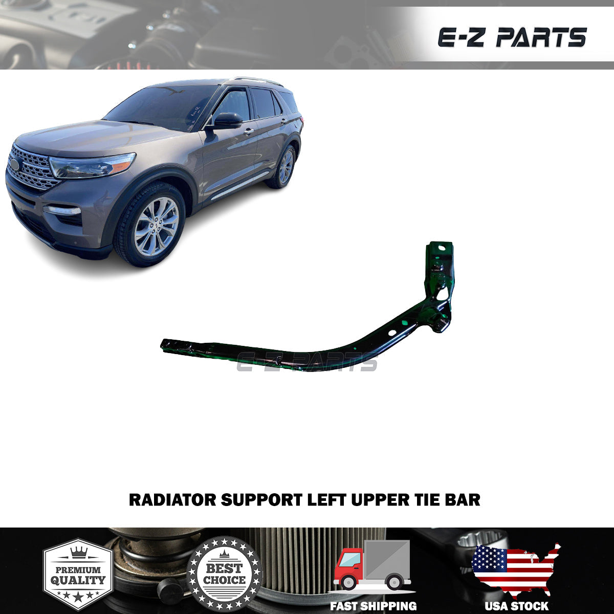 For 2020-2022 Ford Explorer Radiator Support Left Upper Tie Bar Driver Side LH