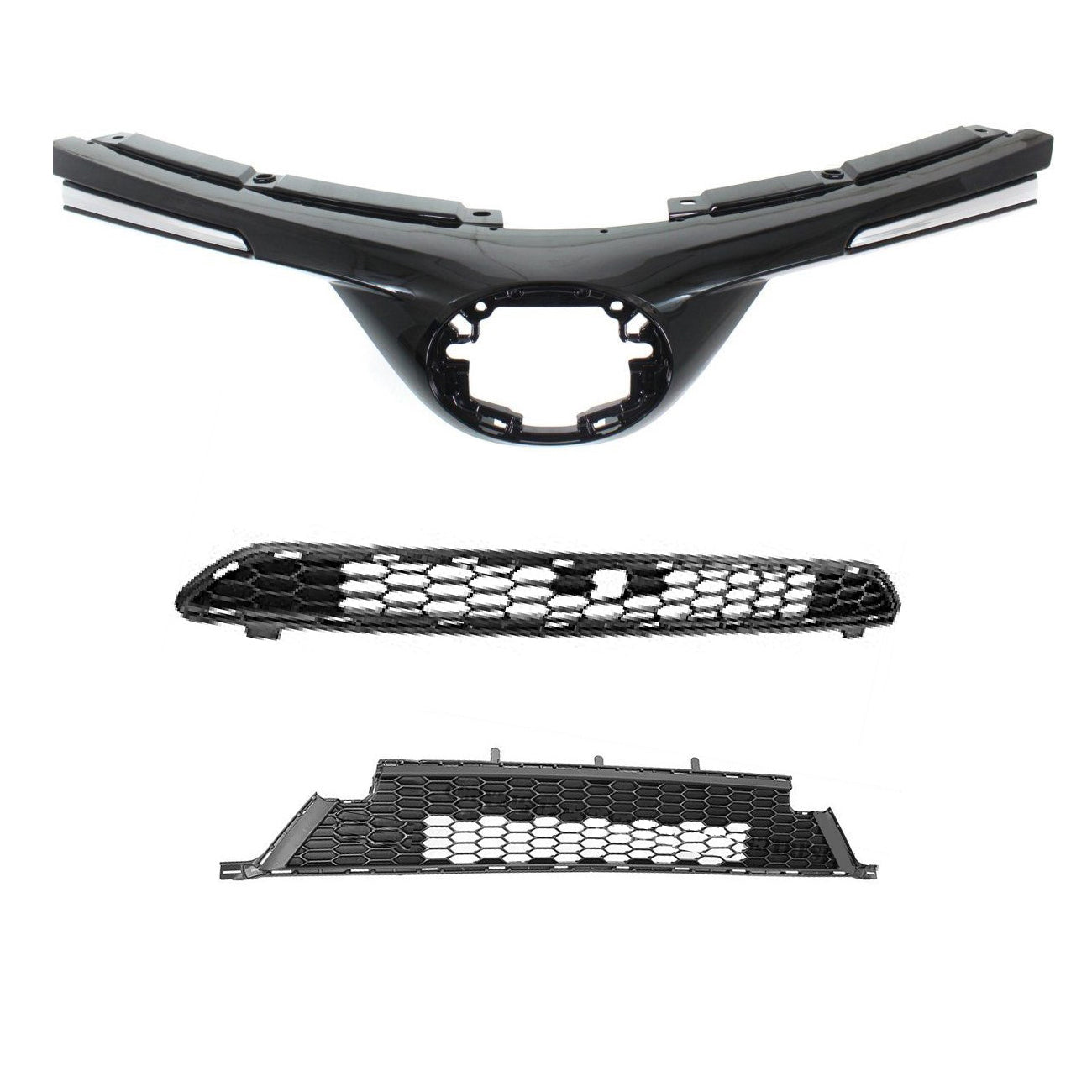 For 2016-2018 Toyota RAV4 SE Grille Front 3 piece Set