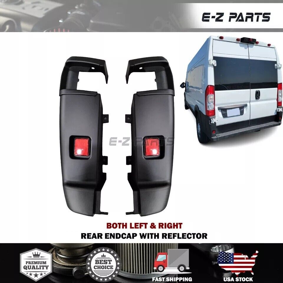 For 2014-2022 RAM Promaster Both Left & Right Rear Endcap with Reflector