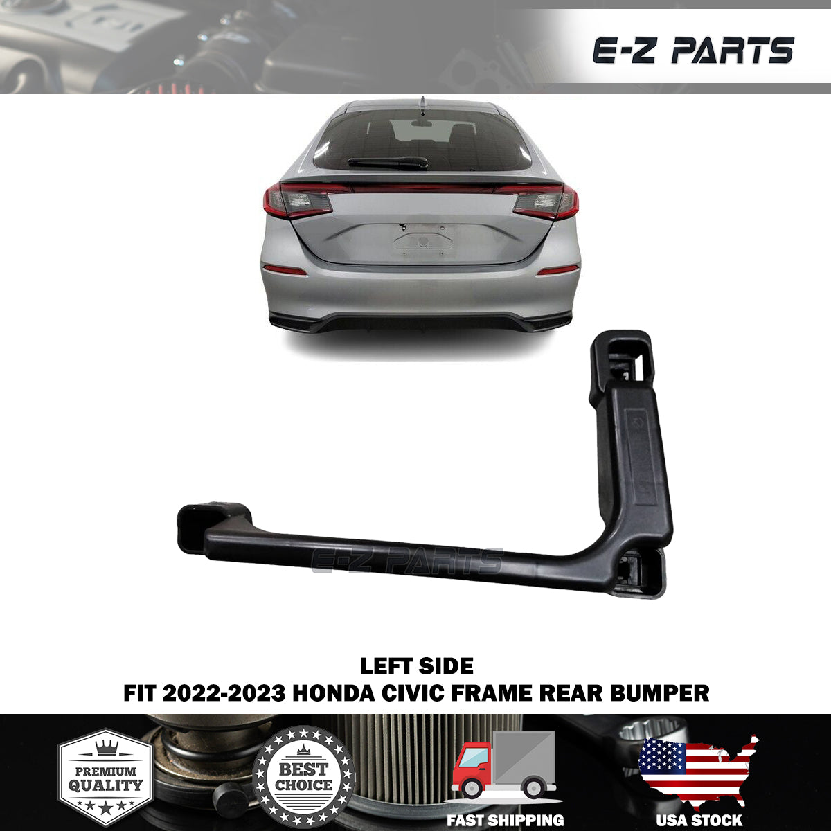 For 2022-2023 Honda Civic Frame Left Rear Bumper