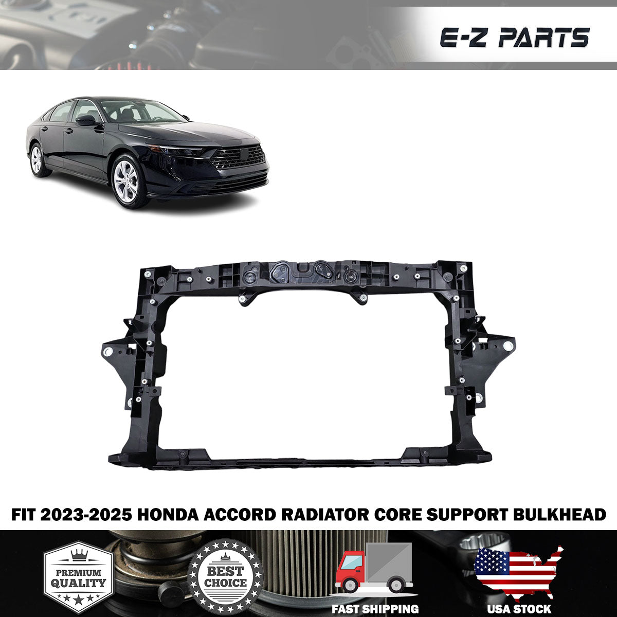 For 2023-2025 Honda Accord Front Radiator Core Support Bulkhead