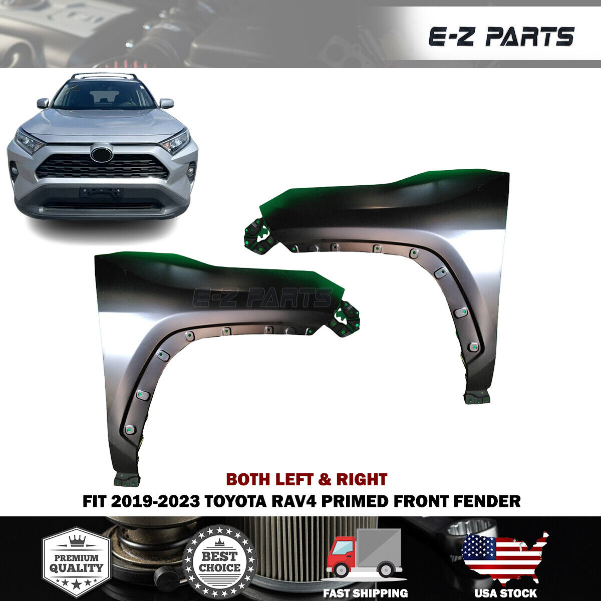 For 2019-2023 Toyota RAV4 Both Left & Right Front Fenders