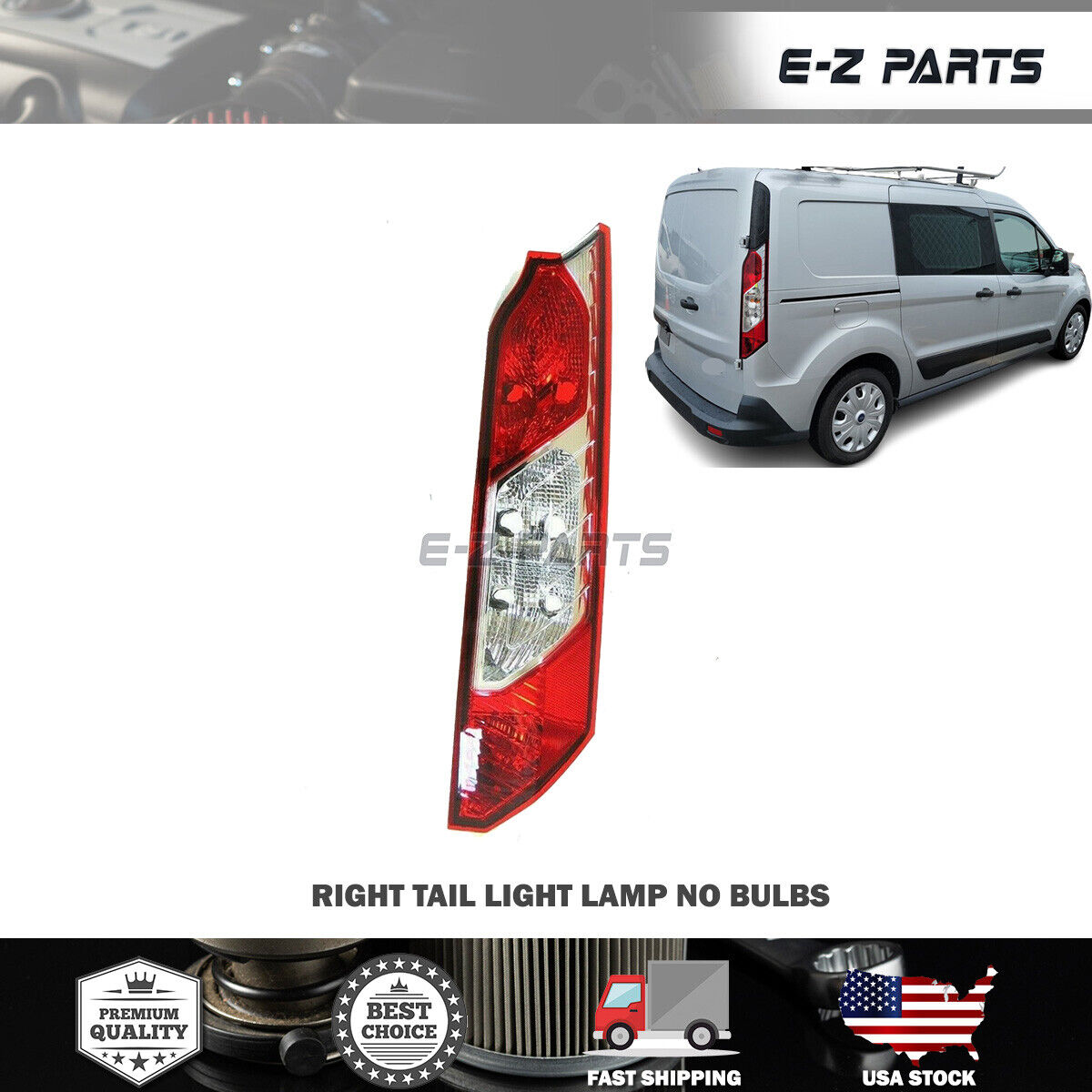 For 2014-2020 Ford Transit Connect Tail Light Right Passenger Side no bulb