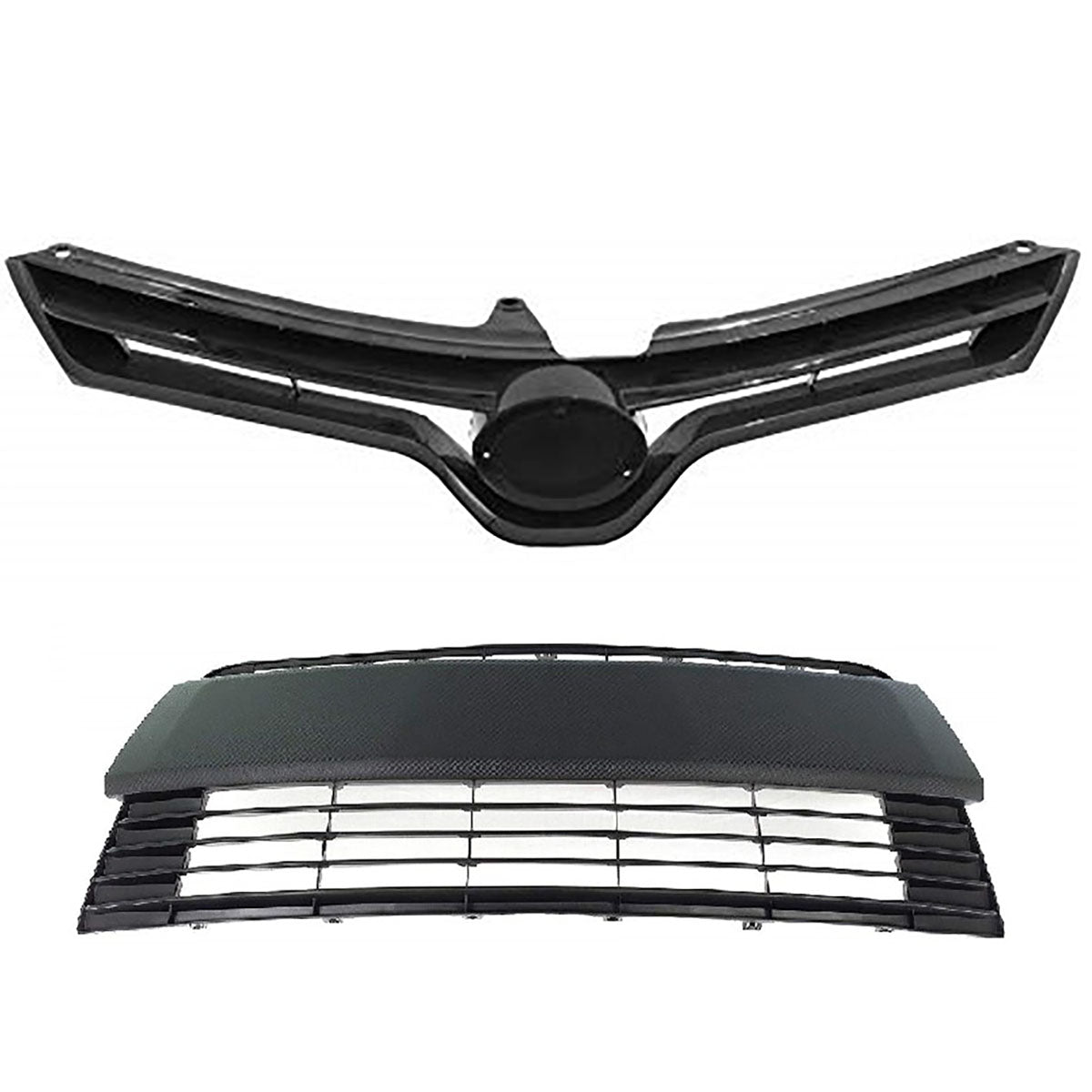 For 2014-2016 Toyota Corolla L LE Front Bumper Lower And Upper Grilles