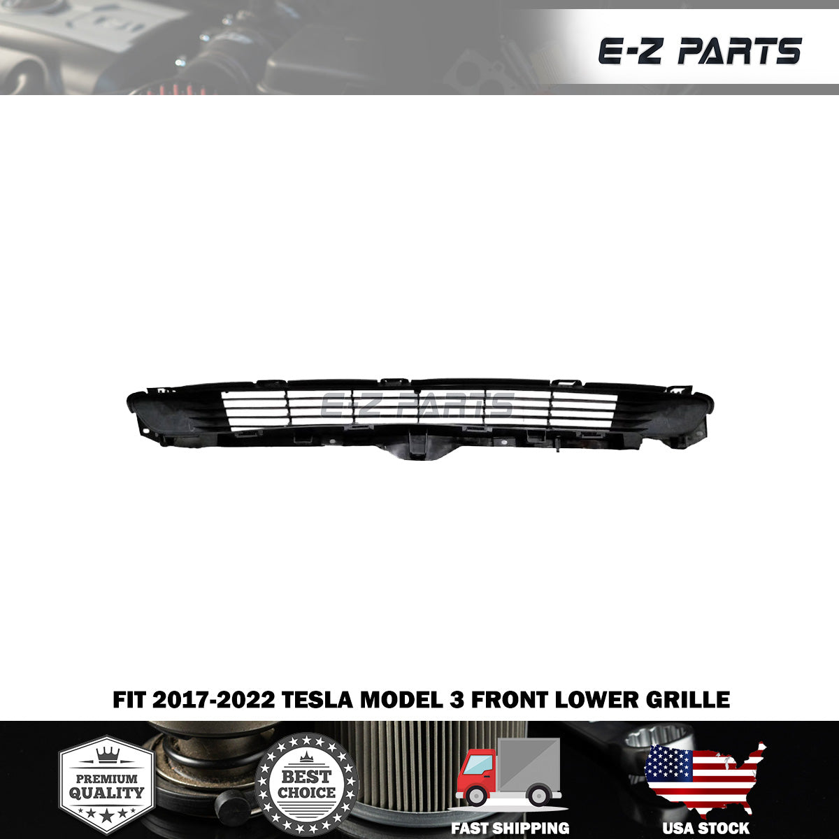 For 2017-2022 Tesla Model 3 Front Lower Grille