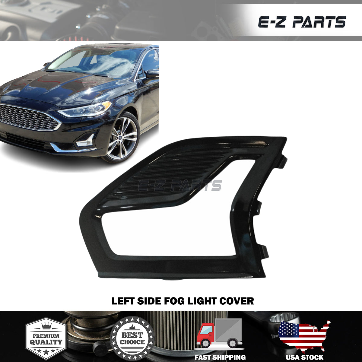 For 2019-2021 Ford Fusion Fog Light Cover Left Side
