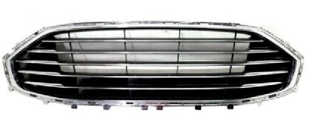 For 2019-2020 Ford Fusion UPPER+LOWER GRILLES FOG COVERS AND TRIMS