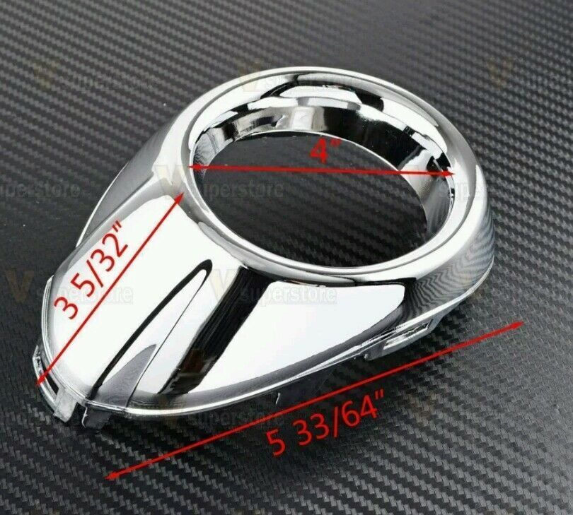 Premium Quality for 2012-2014 Ford Focus ABS Fog Light Lamp Cover Bezels Trim Chrome Set