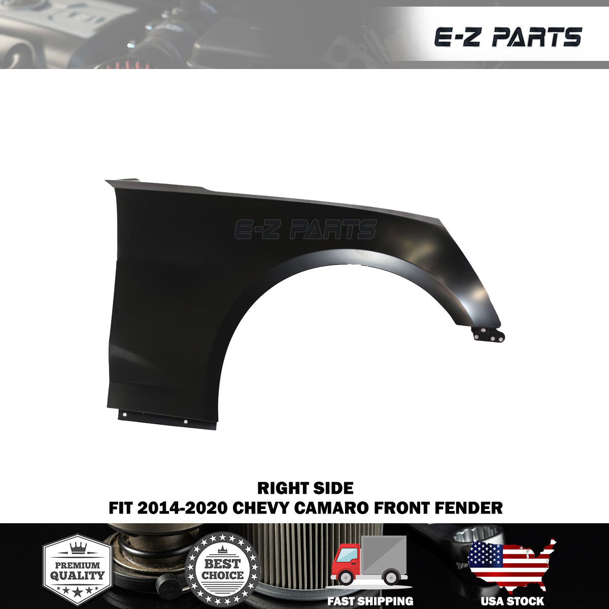 For 2014-2020 Chevy Camaro Right Front Fender Passenger Side RH