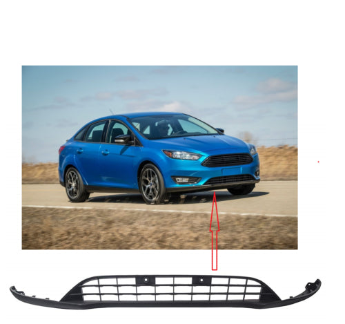For 2015-2018 Ford Focus Upper Grille with Lower Valance and Fog Light Covers