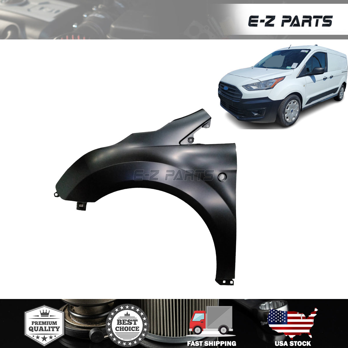 Fit 2014-2023 Transit Connect Left Fender Driver Side LH