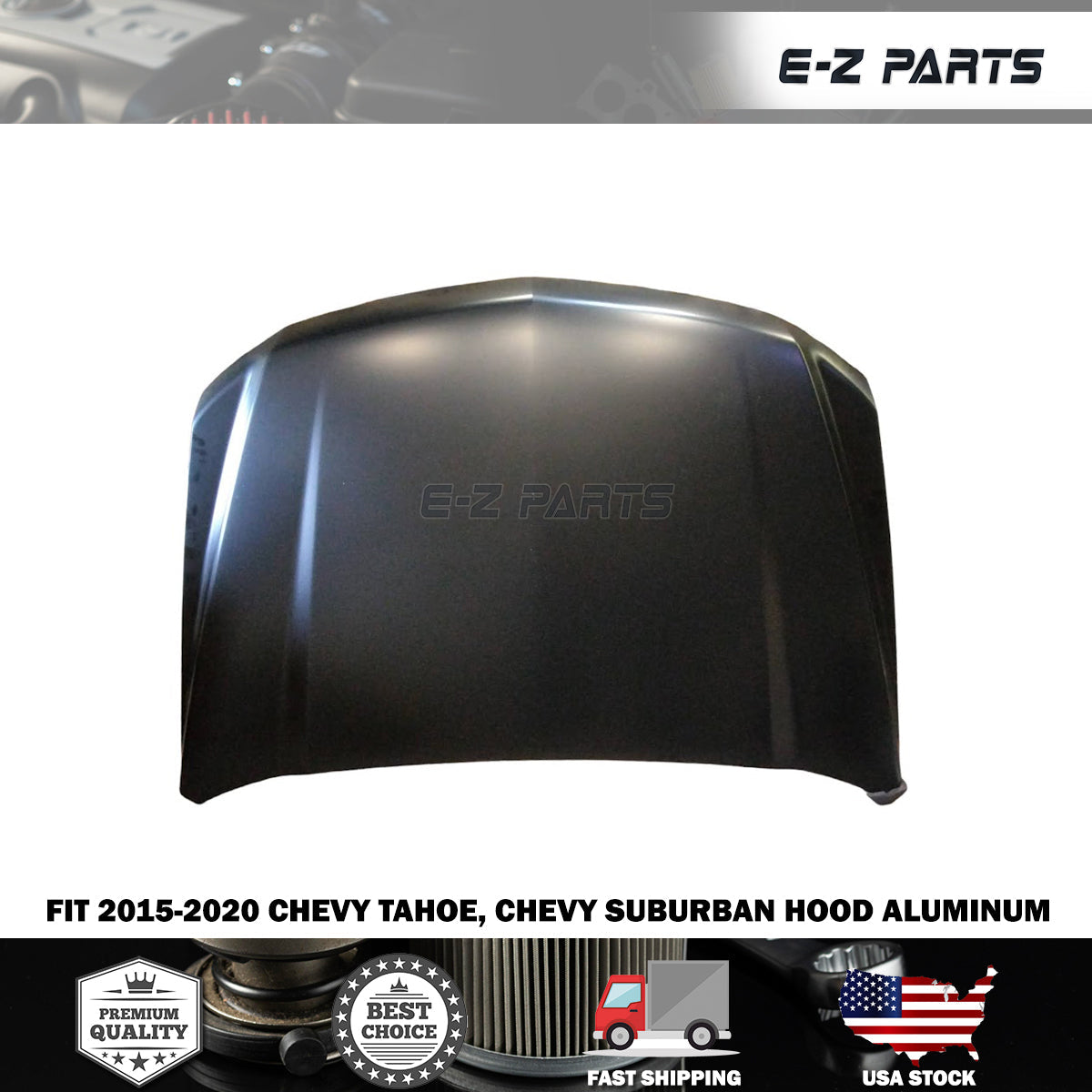 Fit 2015 To 2020 Chevy Tahoe, Chevy Suburban Hood Aluminum