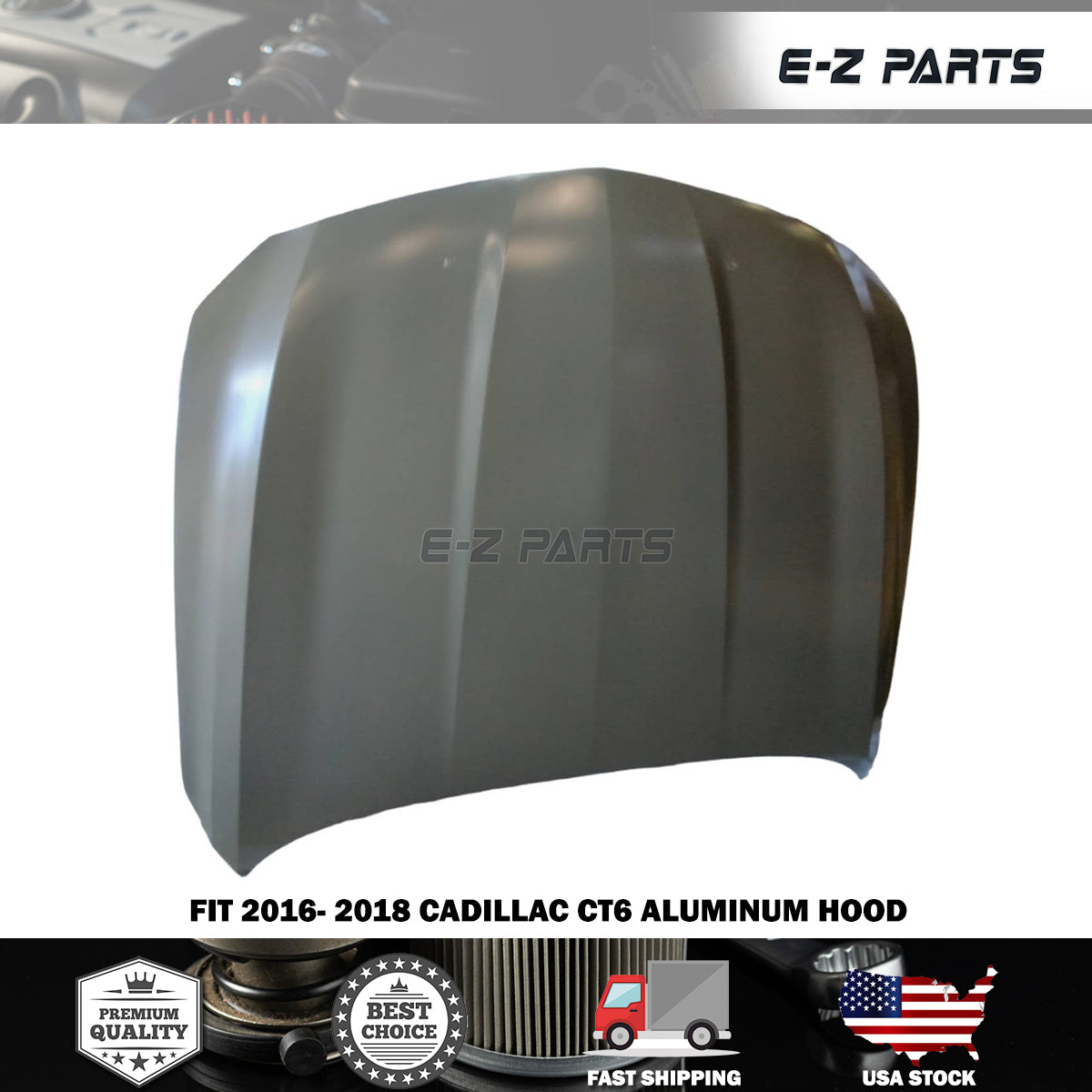 Fit 2016-2018 Cadillac CT6 Aluminum Hood