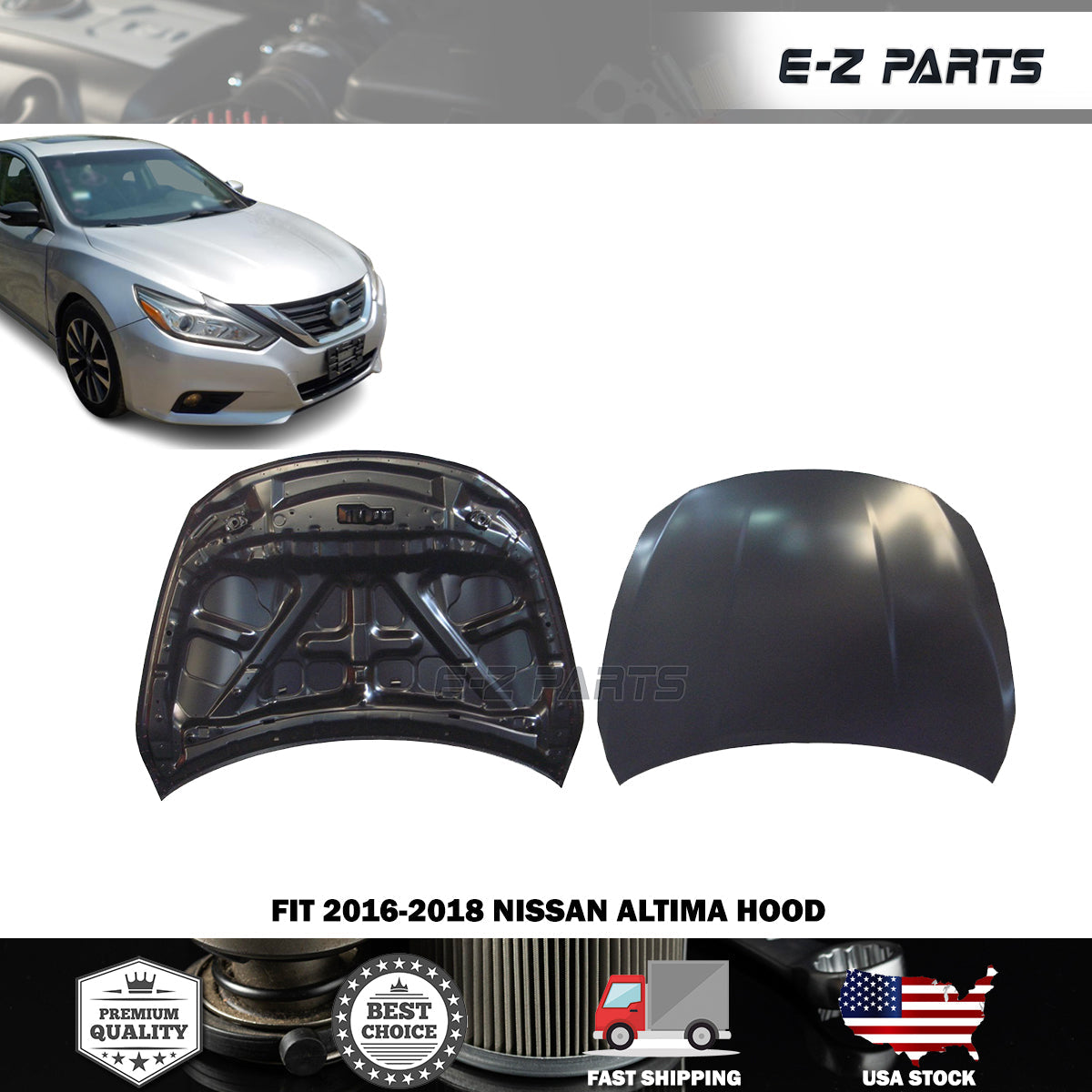 For 2016-2018 Nissan Altima Hood