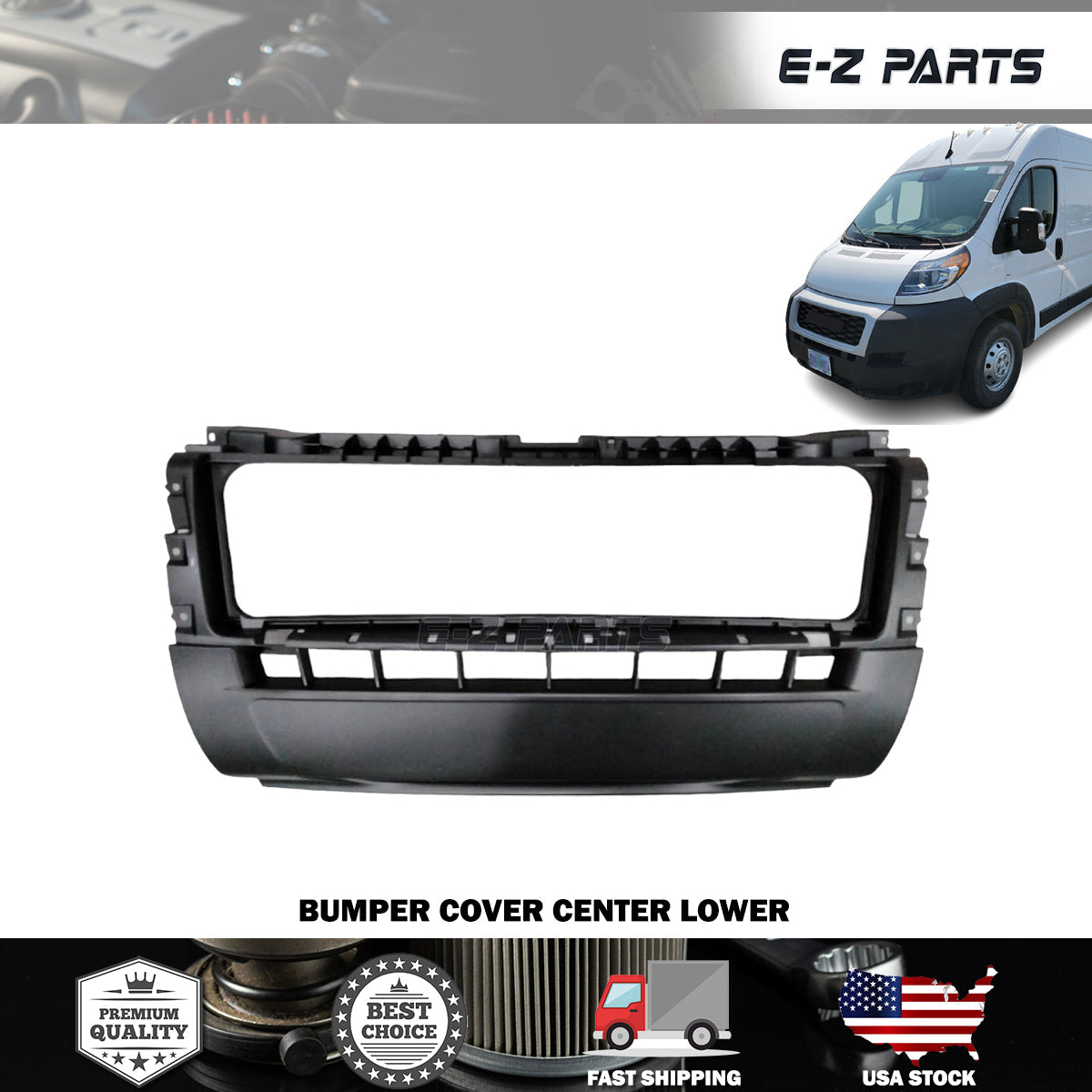 Fit 2019-2022 RAM Promaster Bumper Cover Center Lower