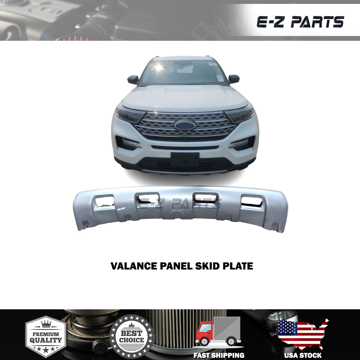 Fit 2020-2024 Ford Explorer Valance Panel Skid Plate