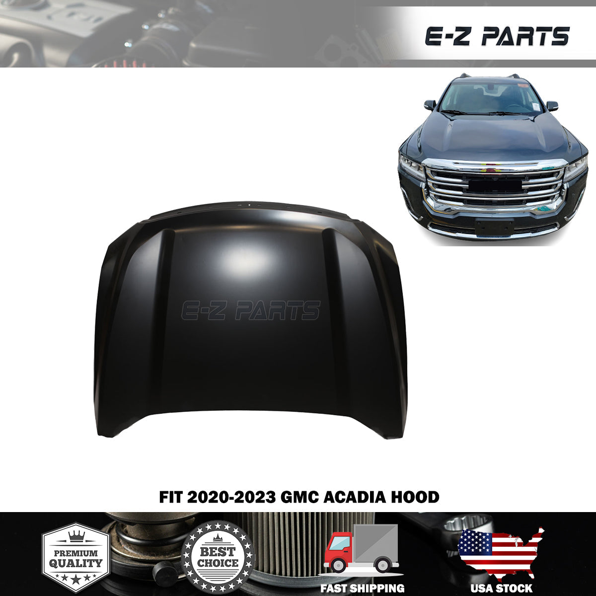 Fit 2020-2023 GMC Acadia Hood