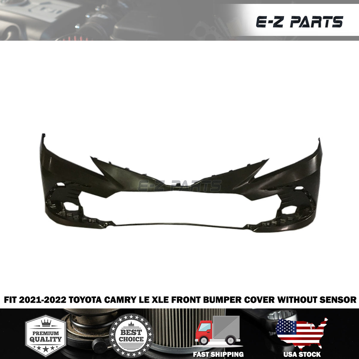 Fit 2021-2022 Toyota Camry Front Bumper Cover LE XLE