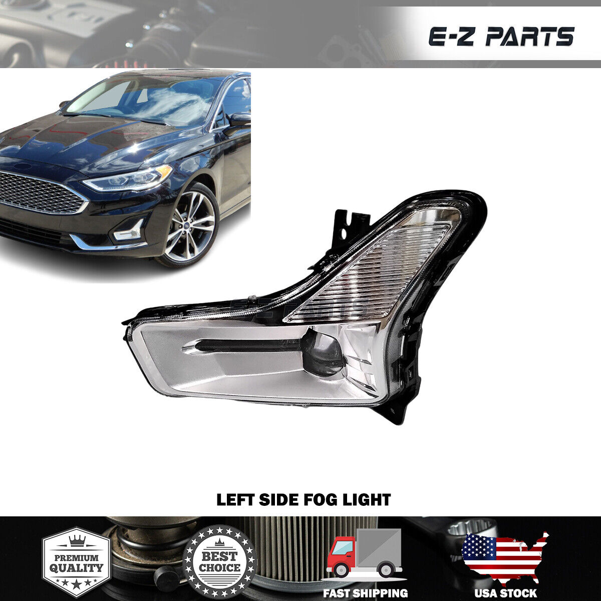 Fit 2019-2021 Ford Fusion Fog Light Left Side