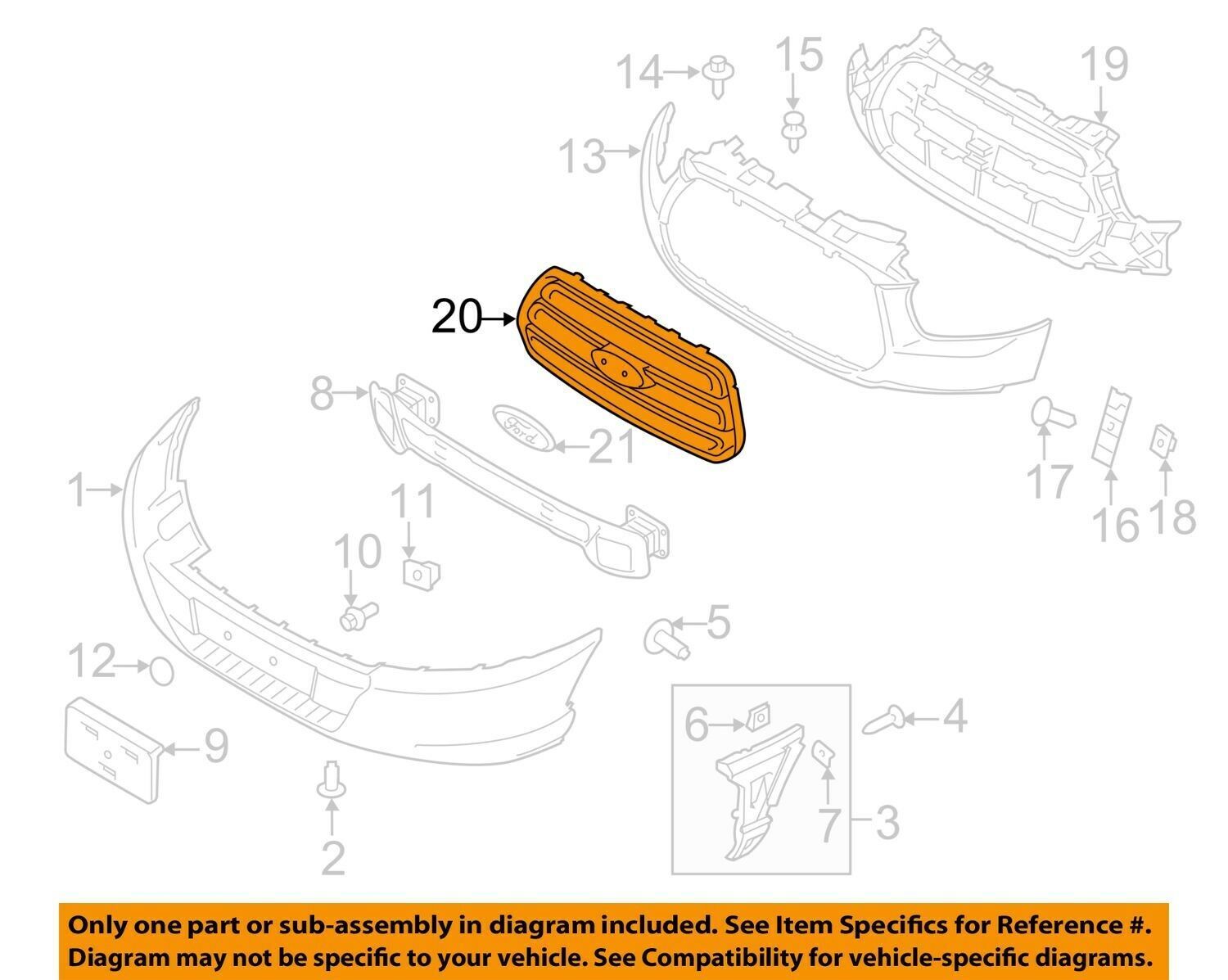 For 2015-2019 Ford Transit 150 250 350 Grille
