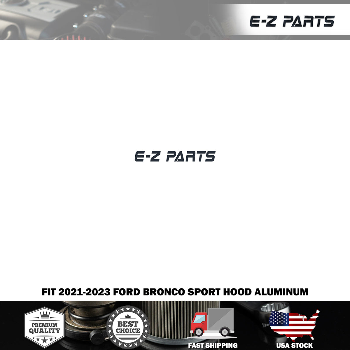 Fit 2021-2024 Ford Bronco Sport Hood Aluminum