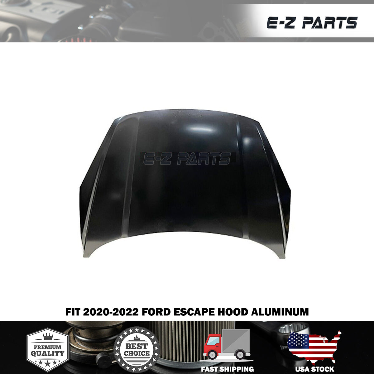 Fit 2020-2022 Ford Escape Hood Aluminum