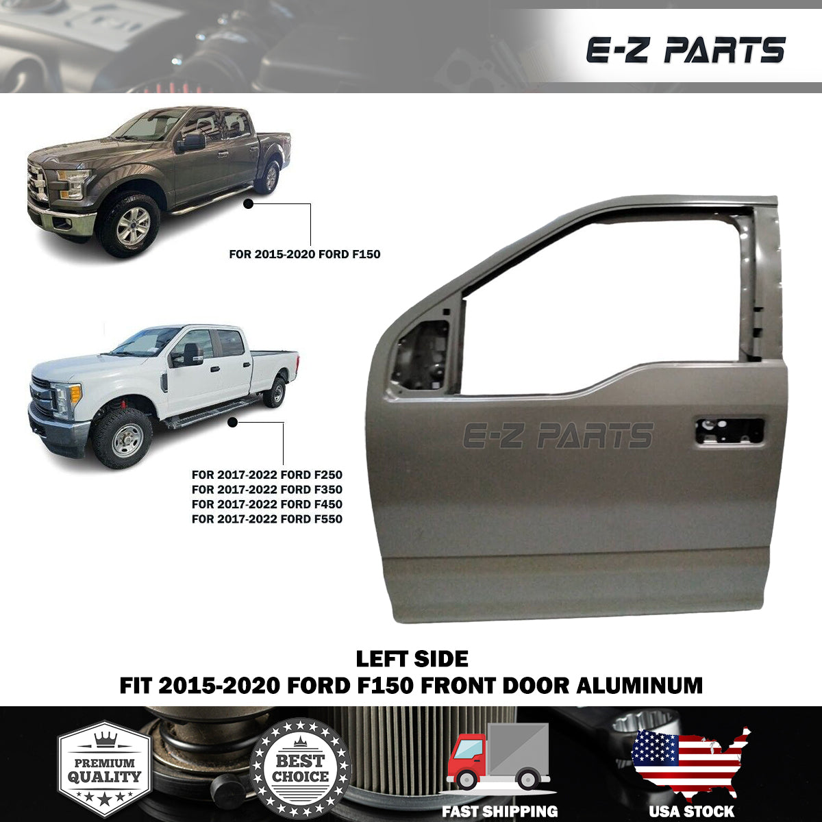 Fit 2015-2020 Ford F150 Front Left Door Driver Side LH