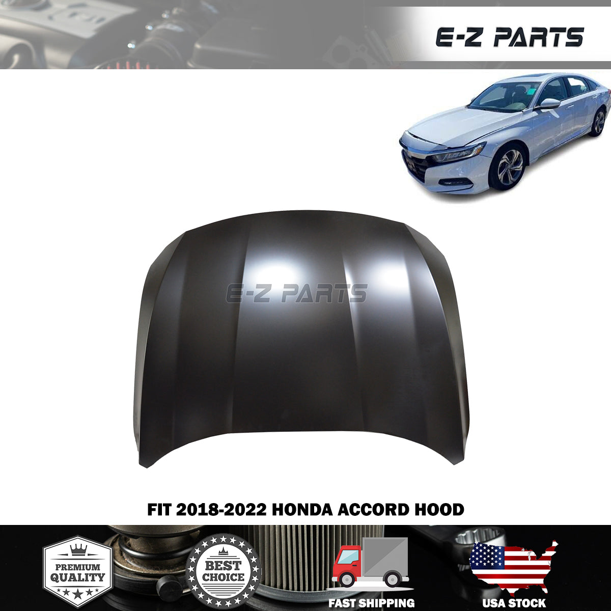Fit 2018-2022 Honda Accord Hood