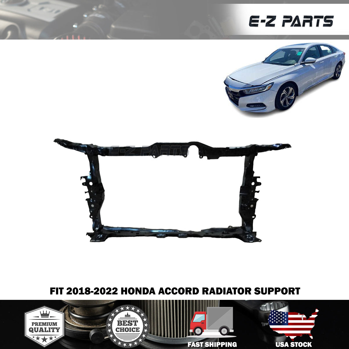 For 2018-2022 Honda Accord Radiator Support