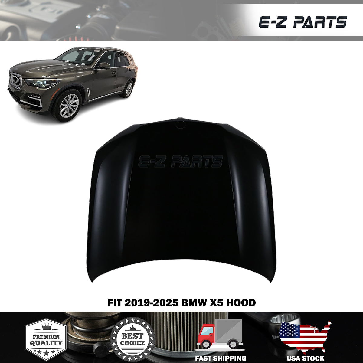 Fit 2019-2025 BMW X5 Hood