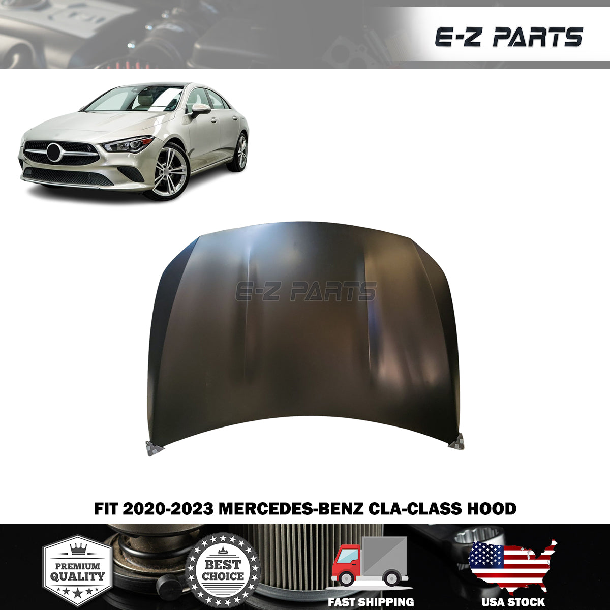 Fit 2020-2023 Mercedes-Benz CLA-CLASS Hood