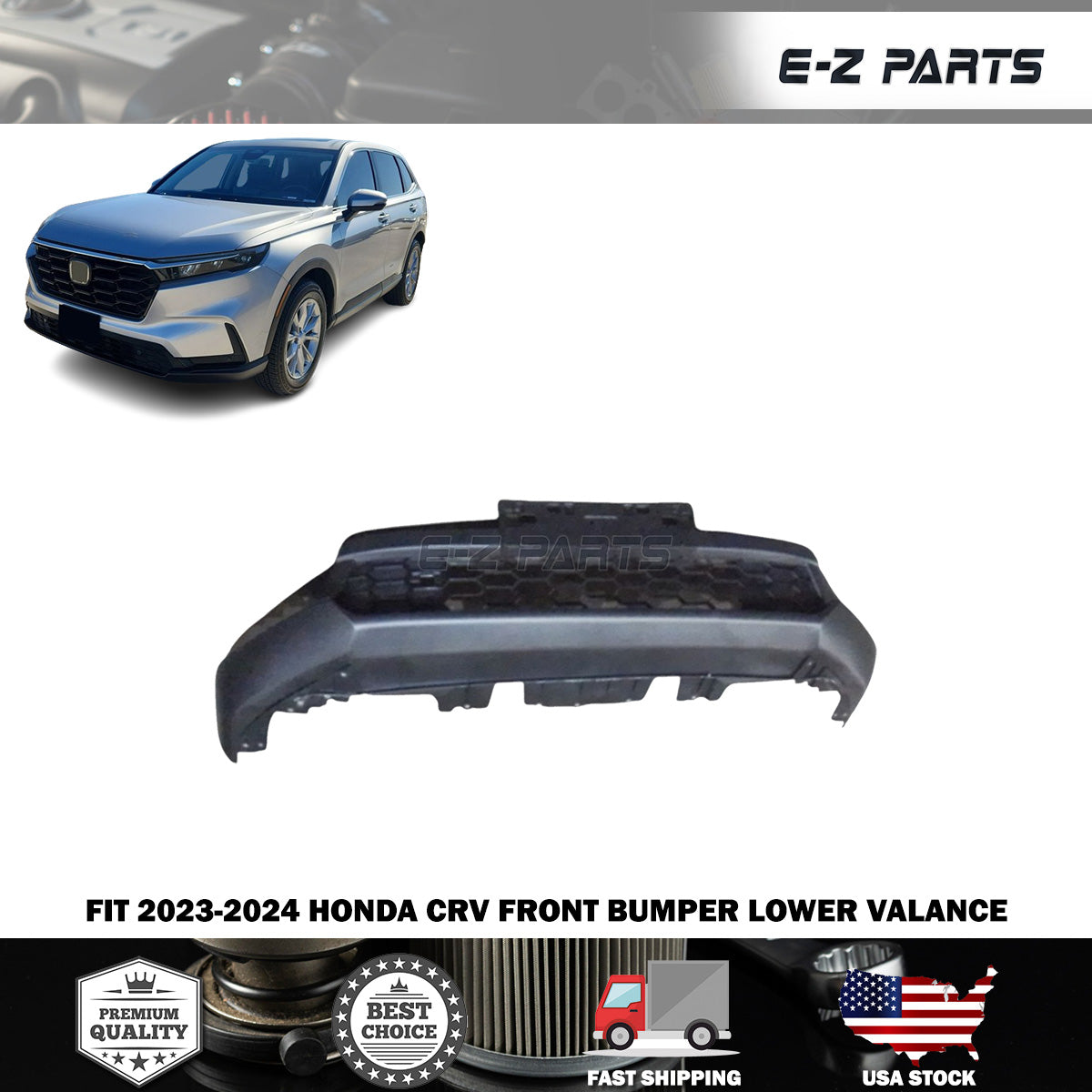 Fit 2023-2024 Honda CRV Front Bumper Lower Valance